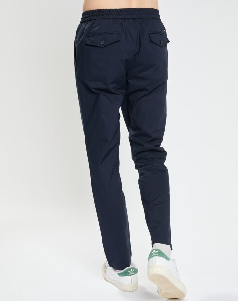 Pantalon chelsea en Popeline Papertouch bleu marine