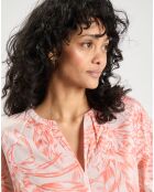 Blouse Henley imprimée orange