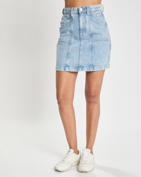 Jupe Regular en Jean Mom bleu clair