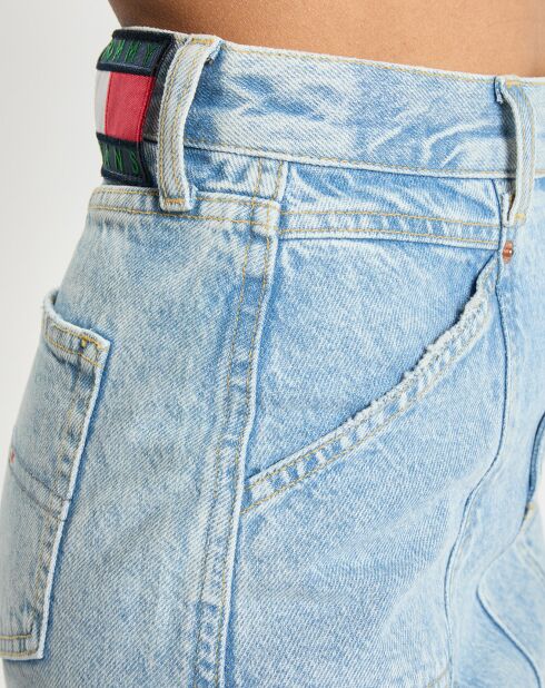 Jupe Regular en Jean Mom bleu clair