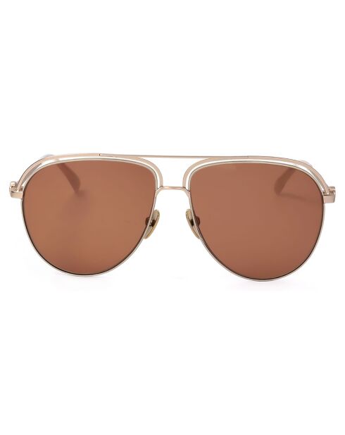 Lunettes de Soleil Femme doré/crème