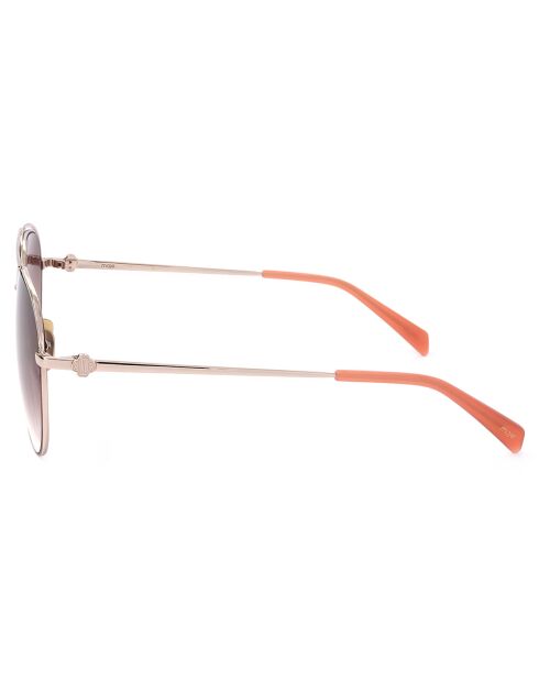 Lunettes de Soleil Femme doré/pêche