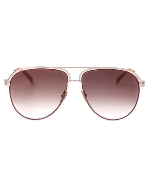 Lunettes de Soleil Femme doré/pêche