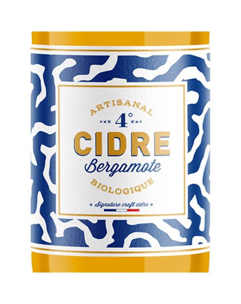 1 Lot de 3 Cidres à la Bergamote Bio Le Coq Toqué ! 4% 3x75cl