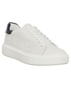 Baskets en Cuir Dean blanc/marine