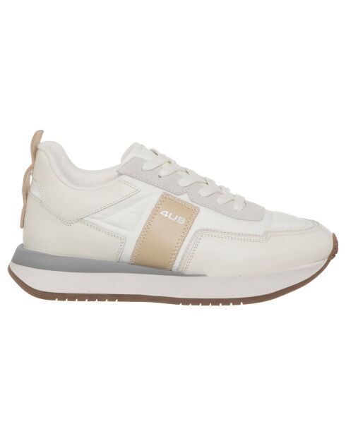Baskets en Cuir Sean blanches