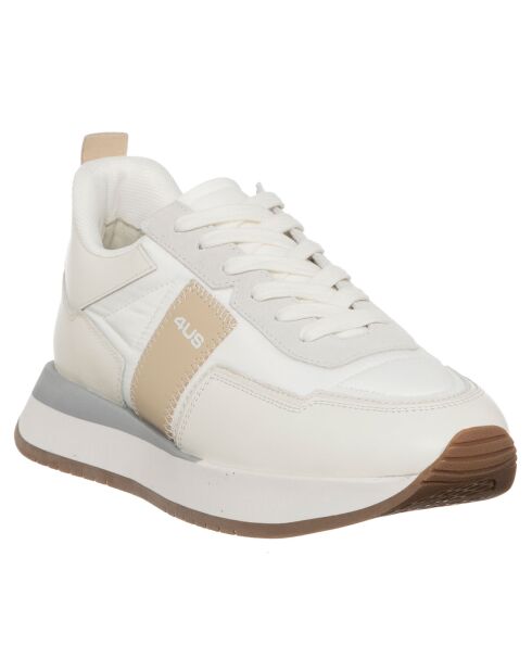 Baskets en Cuir Sean blanches