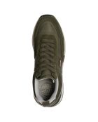 Baskets en Cuir Sean olive
