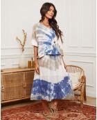 Robe Ceteen imprimé/bleu