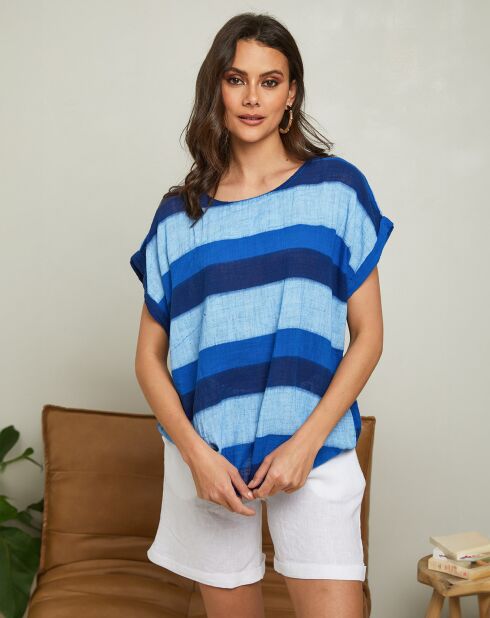 Top Epicea bleu electrique
