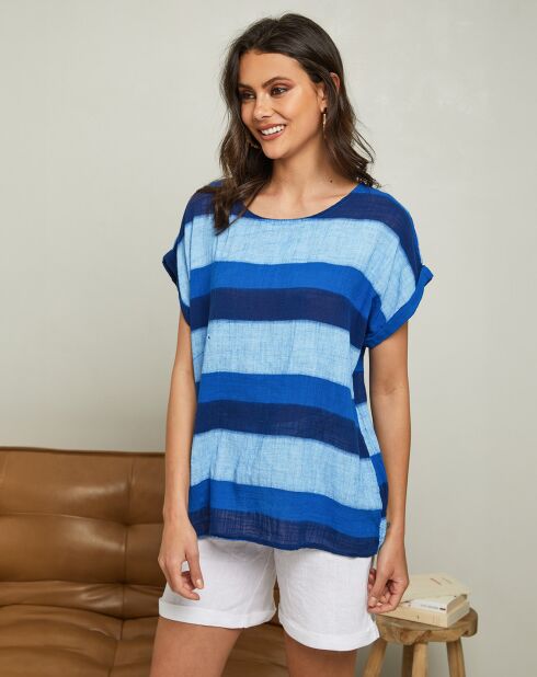 Top Epicea bleu electrique