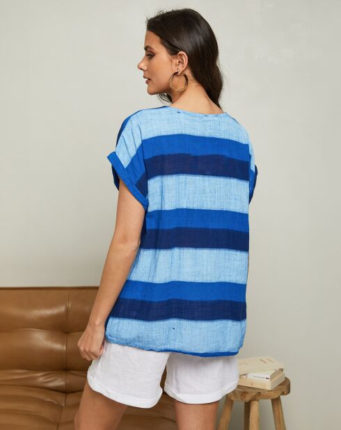 Top Epicea bleu electrique