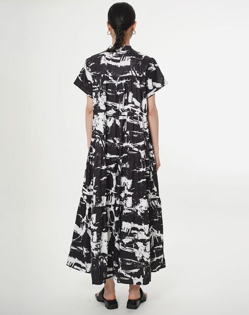 Robe Ilana noir/blanc
