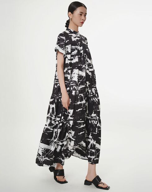 Robe Ilana noir/blanc