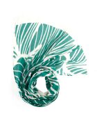 Foulard Claire imprimé troppical vert emeraude - 70x180 cm