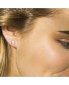 Pendientes Sucria con diamantes en oro blanco de 0,15 quilates