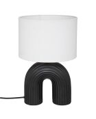 Lampe à poser Eidel noir/blanc - L.27xP.27xH.40.5 cm