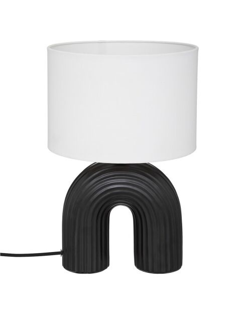 Lampe à poser Eidel noir/blanc - L.27xP.27xH.40.5 cm