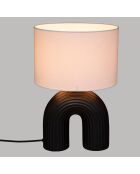 Lampe à poser Eidel noir/blanc - L.27xP.27xH.40.5 cm