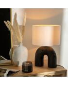 Lampe à poser Eidel noir/blanc - L.27xP.27xH.40.5 cm