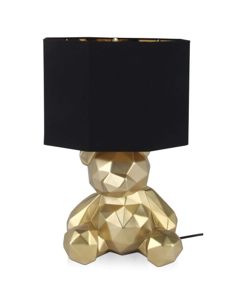 Lampe Ourson à Facettes dorée - 53x32x32 cm