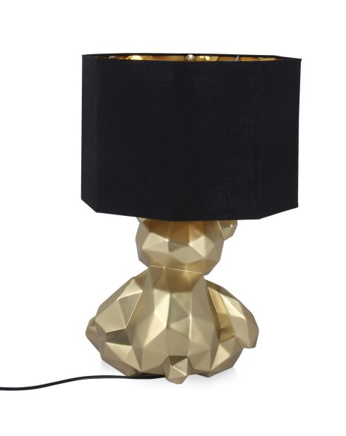 Lampe Ourson à Facettes dorée - 53x32x32 cm