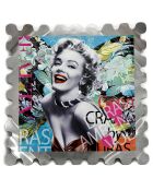 Tableau Hommage à Marilyn Monroe multicolore - 50x50 cm