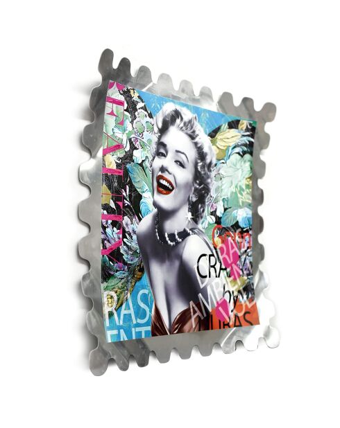 Tableau Hommage à Marilyn Monroe multicolore - 50x50 cm