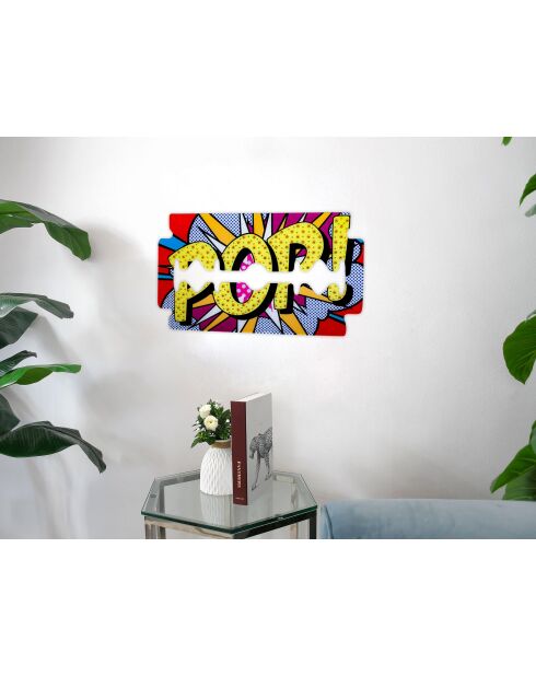 Tableau Lame Pop Art multicolore - 40x70 cm