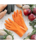 Gants nettoyants de Fruits et Légumes Glinis orange