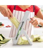 Mandoline pliante Coupe-légumes 5 en 1 Slichen gris/vert/transparent