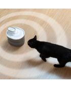 Fontaine pour chats rechargeable avec détecteur Refopet blanc/gris