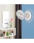 Ventilateur de bureau rechargeable avec LED FanLed blanc - 4W