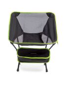 Chaise de camping pliante Folstul noir/vert - 58x64x52.5 cm