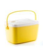 Glacière rigide portable Lilty 15L jaune/blanc - 29x25x43 cm