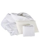 Pack prêt-à-dormir Sublime blanc/gris - 90x200 cm