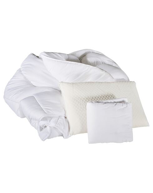 Pack prêt-à-dormir Sublime blanc/gris - 90x190 cm