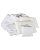 Pack prêt-à-dormir Montesquieu blanc/bleu - 140x190 cm