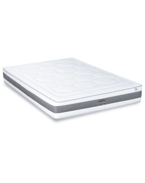 Sublime Matratzen- und Boxspring-Set weiß/grau/schwarz - 160x200 cm