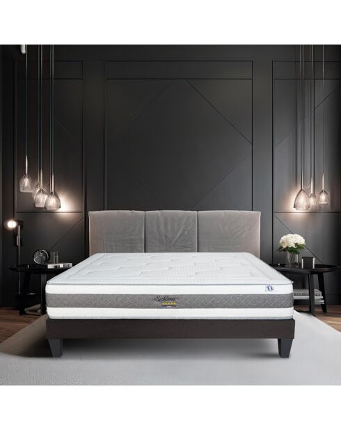 Materasso in memory foam Sublime bianco/grigio - 140x200 cm