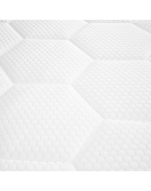 Ensemble matelas Sublime & sommier blanc/gris/noir - 90x190 cm