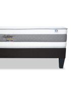 Ensemble matelas Sublime & sommier blanc/gris/noir - 90x200 cm