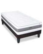 Ensemble matelas Sublime & sommier blanc/gris/noir - 90x190 cm