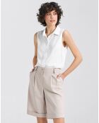 Blouse Marine écrue
