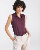 Blouse Marine rouge bordeaux