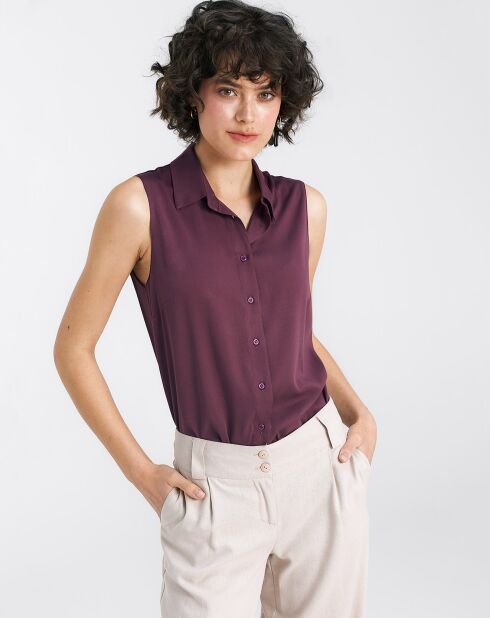 Burgunderrote Marinebluse