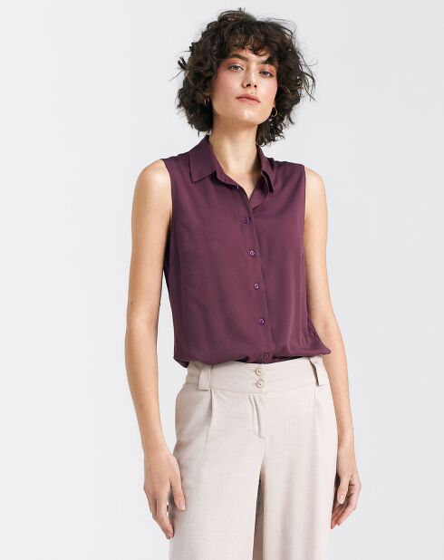 Burgunderrote Marinebluse