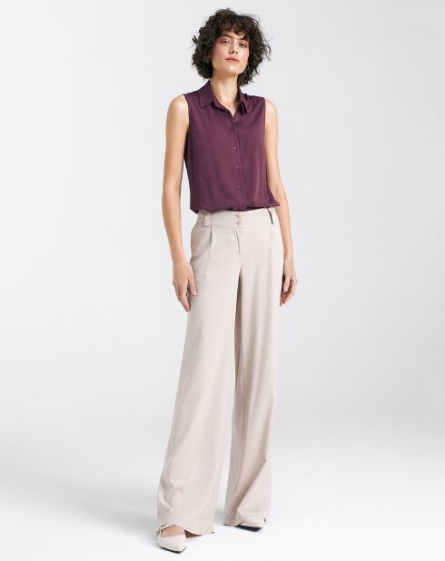 Burgunderrote Marinebluse