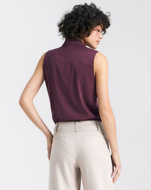 Burgunderrote Marinebluse