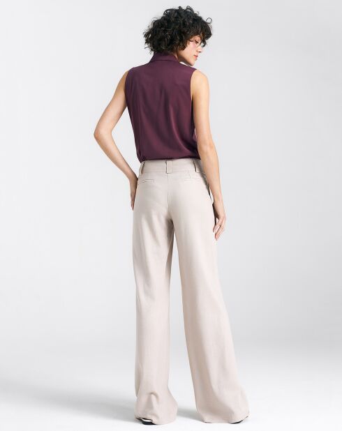 Burgunderrote Marinebluse